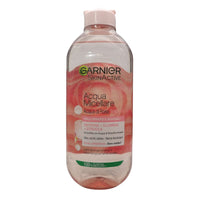 GARNIER Acqua Micellare, Acqua di Rose, Tutto in 1: Deterge, Illumina e Strucca. Per Pelli Spente e Sensibili, Ipoallergenica - Zero Residui 400ml