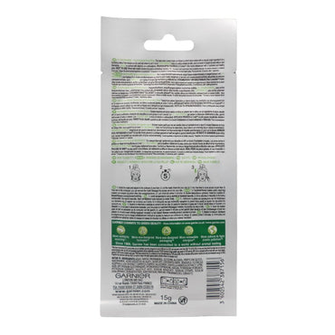 GARNIER Maschera in Tessuto Ampolla Detox Purificante, Per Pelli Miste e Grasse, Estratto di Cavolo Nero e Niacinamide