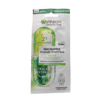 GARNIER Maschera in Tessuto Ampolla Detox Purificante, Per Pelli Miste e Grasse, Estratto di Cavolo Nero e Niacinamide