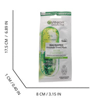 GARNIER Maschera in Tessuto Ampolla Detox Purificante, Per Pelli Miste e Grasse, Estratto di Cavolo Nero e Niacinamide