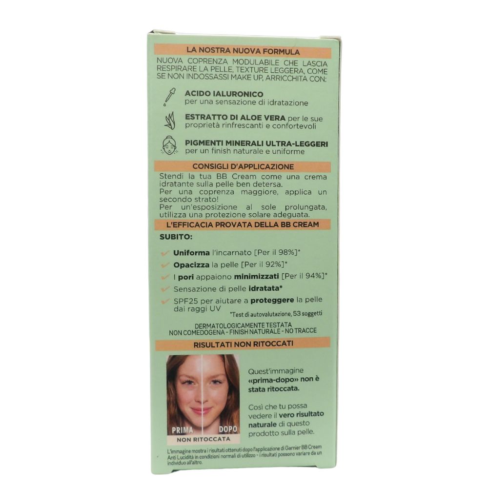 GARNIER BB Crema Perfezionatrice Anti-Lucidita Medio-Chiara 50ml