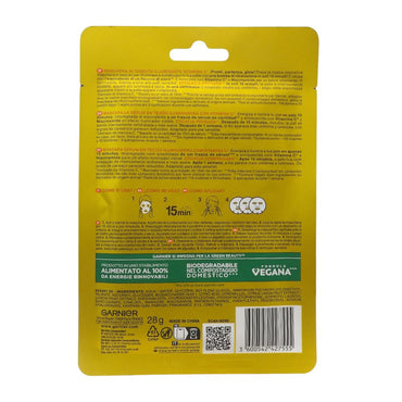 GARNIER SKINACTIVE Maschera viso Vitamina C in tessuto Illuminante