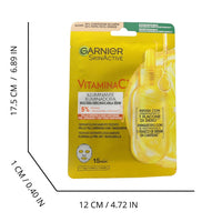 GARNIER SKINACTIVE Maschera viso Vitamina C in tessuto Illuminante