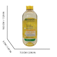 GARNIER Acqua Micellare Tutto in 1 SkinActive, Con Vitamina C, Per Pelli Spente e Non Uniformi, Senza Risciacquo, 400 ml
