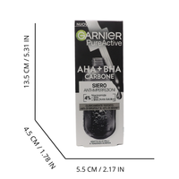 GARNIER PureActive Siero Viso Anti-Imperfezioni con Carbone Niacinamide AHA BHA Trattamento Brufoli Punti Neri Segni Rossori Formula Leggera Opacizzante Uniformante Senza Residui, 30ml