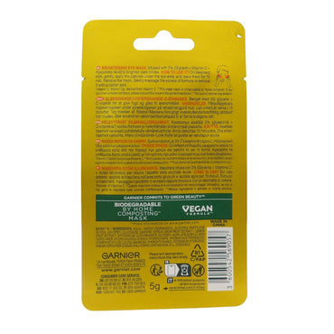GARNIER SkinActive Maschera Occhi In Tessuto Illuminante Con Vitamina C e Acido Ialuronico 5 gr