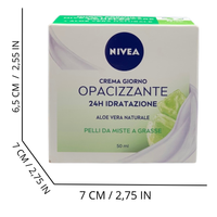 NIVEA Essentials Super Idratante 24h Opacizzante, Crema Giorno Viso Per Pelli Da Miste A Grasse, 50 Millilitro