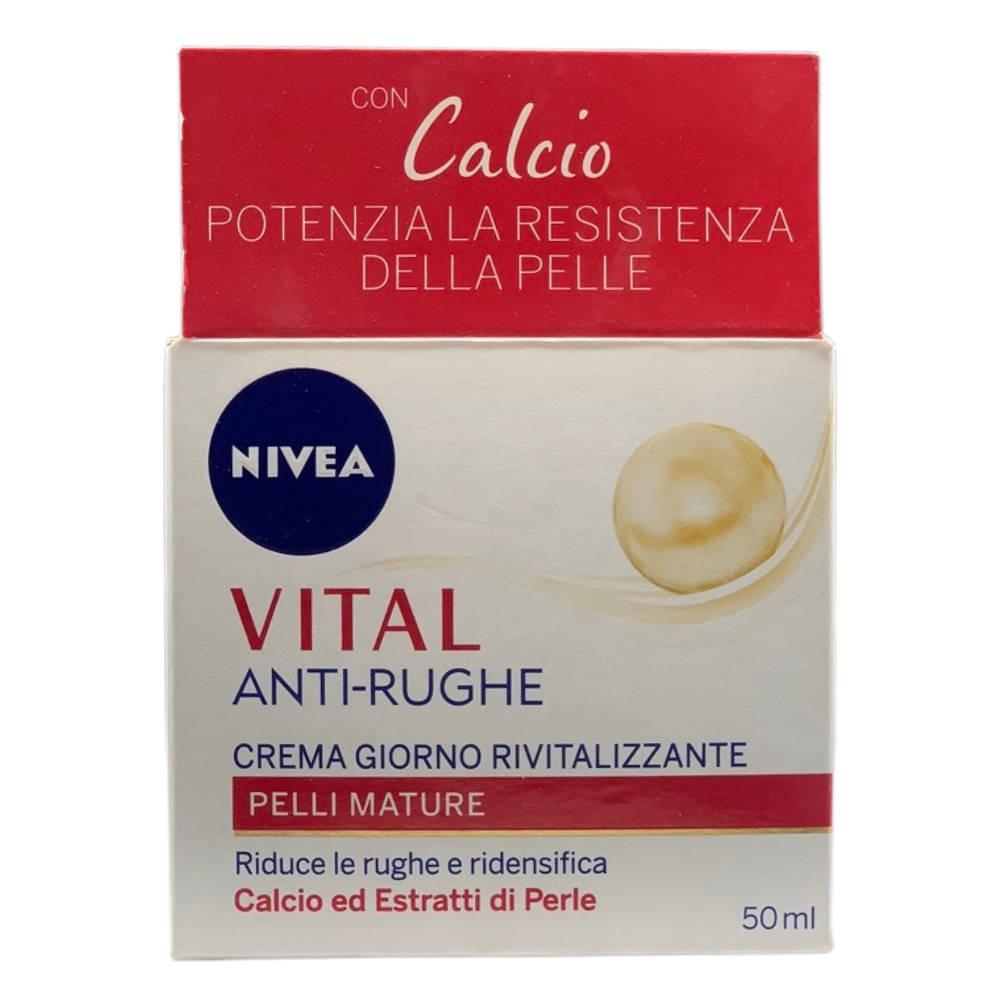 NIVEA Vital Antirughe Crema Giorno Viso Rivitalizzante per Pelli Mature, 50 ml