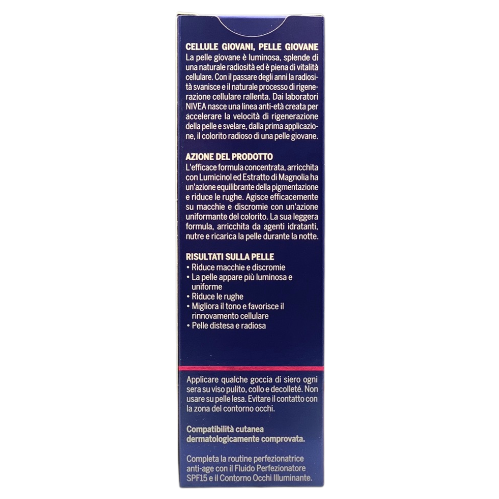 NIVEA cellular perfect skin siero notte uniformante anti-age 40 ml