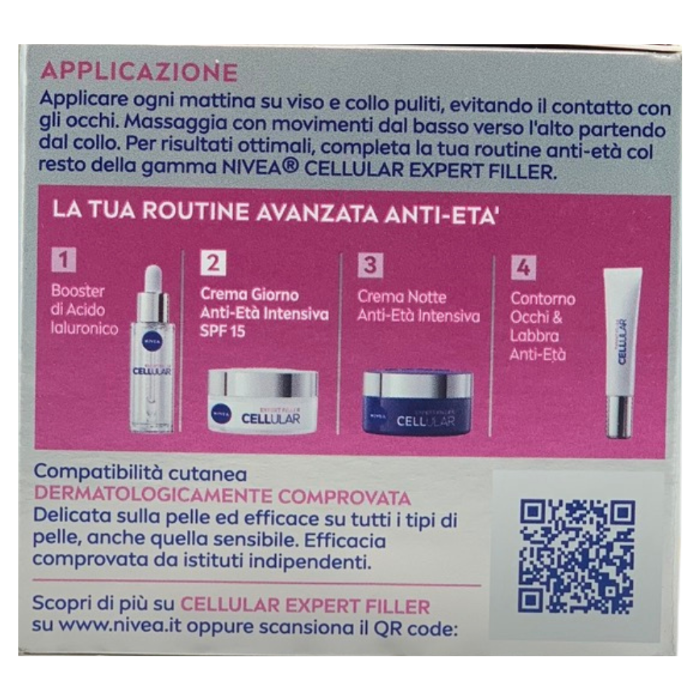 NIVEA Hyaluron Cellular Filler Rassodante Crema Giorno Viso Antirughe - 50 ml