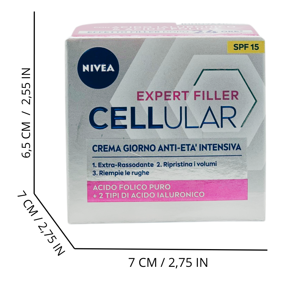 NIVEA Hyaluron Cellular Filler Rassodante Crema Giorno Viso Antirughe - 50 ml