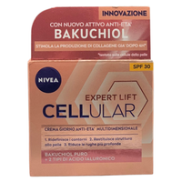 NIVEA CELLULAR EXPERT LIFT Crema Giorno Anti-età Multidimensionale SPF 30 50 ml, Crema viso giorno con Bakuchiol Puro e 2 tipi di Acido Ialuronico, Crema antirughe giorno
