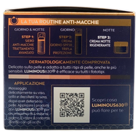 NIVEA Luminous630 Anti-Macchie Crema Notte Rigenerante 50 ml, Crema viso antirughe e antimacchia con Acido Ialuronico e Thiamidol brevettato, Efficiacia antimacchie viso per una pelle rinnovata