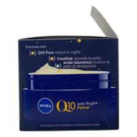 NIVEA Q10 Anti-Rughe Power Crema Notte Extra Rigenerante 50 ml, Crema notte viso antirughe idratante con Coenzima Q10, Creatina e Glycostop, Skincare ad assorbimento rapido per tutti i tipi di pelle
