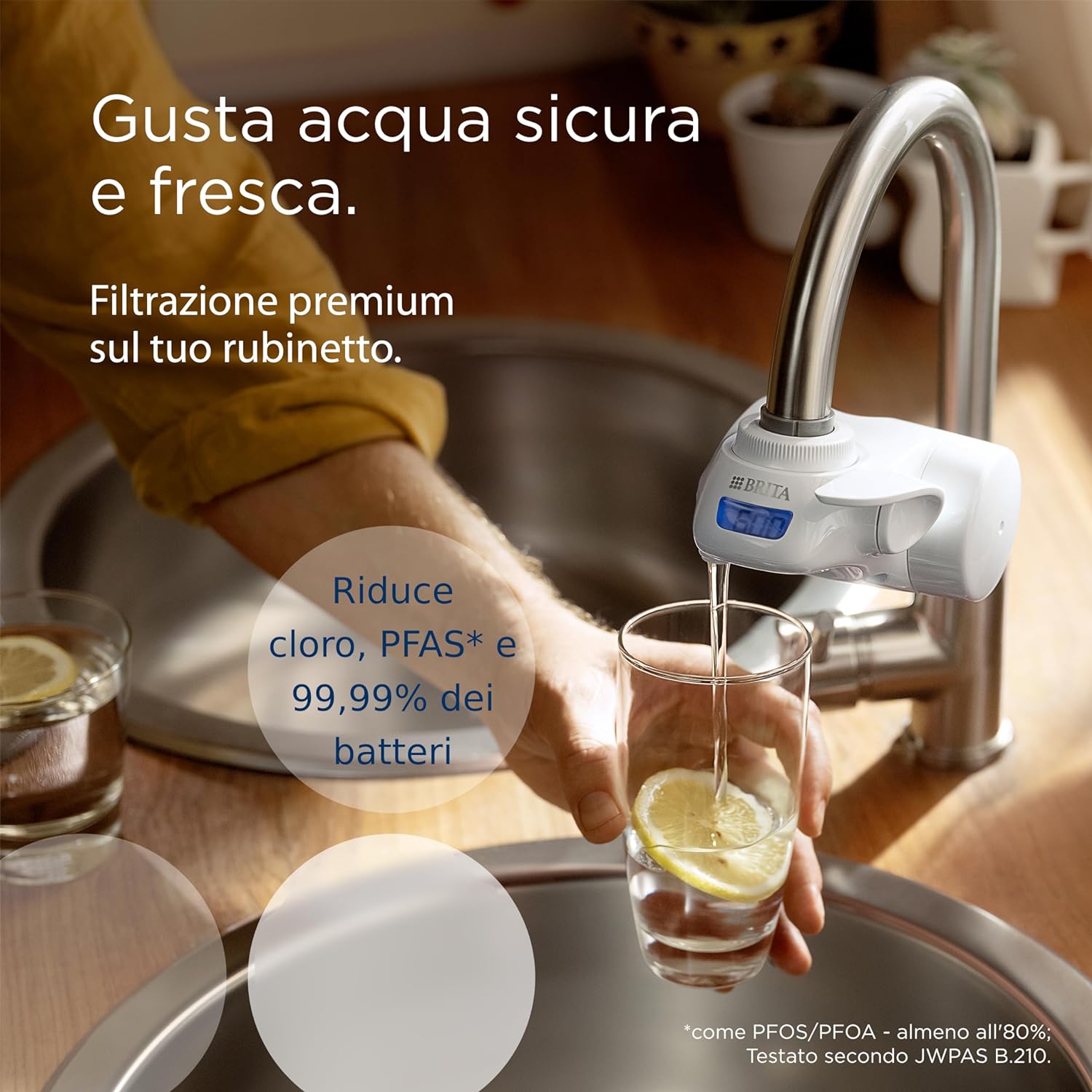 Borraccia Filtrante BRITA Vital 600ml - Riduce Cloro, PFAS E Pesticidi, Include 2 Filtri - Foto 2