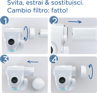 BRITA Filtro acqua rubinetto ON TAP V-MF (600L) - Riduce cloro, PFAS, 99,99% di batteri, microparticelle e metalli - per acqua buona e sicura da bere