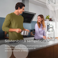 BRITA Filtro acqua rubinetto ON TAP V-MF (600L) - Riduce cloro, PFAS, 99,99% di batteri, microparticelle e metalli - per acqua buona e sicura da bere