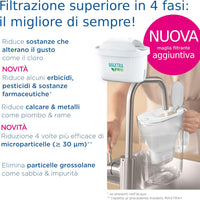 Brita Filtro Acqua Rubinetto MAXTRA PRO All-in-1 Confezione da 12 Filtri - Riduce Cloro, Calcare e PFAS, Compatibile con Caraffa Acqua Filtrante Brita