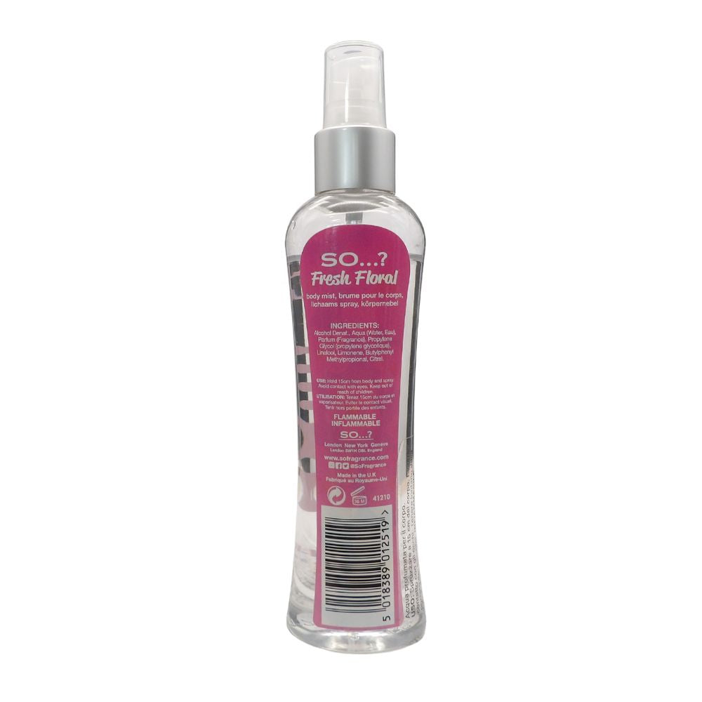 SO...? Womens Fresh Floral Body Mist Fragrance Spray 100 ml