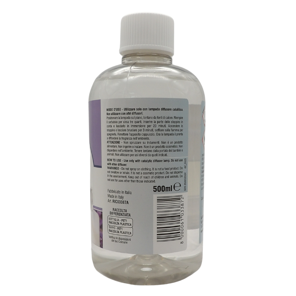 LA BRIANTINA Ricarica Per Diffusore Catalitico, Profumazioni Di Qualità Adatte a Qualunque Lampada Catalitica 500ml (LAVANDA)