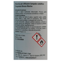 LA BRIANTINA Ricarica Per Diffusore Catalitico, Profumazioni Di Qualità Adatte a Qualunque Lampada Catalitica 500ml (BREZZA MARINA)