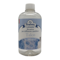 LA BRIANTINA Ricarica Per Diffusore Catalitico, Profumazioni Di Qualità Adatte a Qualunque Lampada Catalitica 500ml (TALCO)