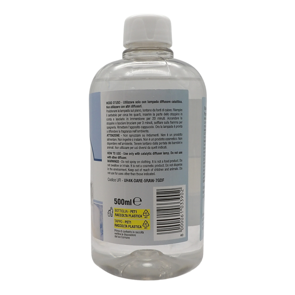 LA BRIANTINA Ricarica Per Diffusore Catalitico, Profumazioni Di Qualità Adatte a Qualunque Lampada Catalitica 500ml (TALCO)