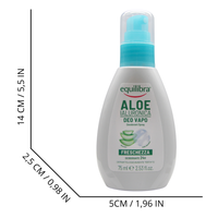 EQUILIBRA Deo-Vapo ALOE IALURONICA, Antiodorante Freschezza Spray. Senza Alcol, Gas, Parabeni, Sls e Sles. Adatto a Pelli Sensibile 75ml