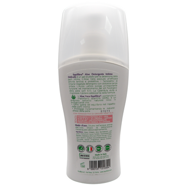 EQUILIBRA Detergente Intimo Delicato ALOE Con Acido Lattico e Calendula. Con Il 98% Di Ingredienti Di Origine Naturale, Senza Parabeni e Saponi Alcalini 200ml