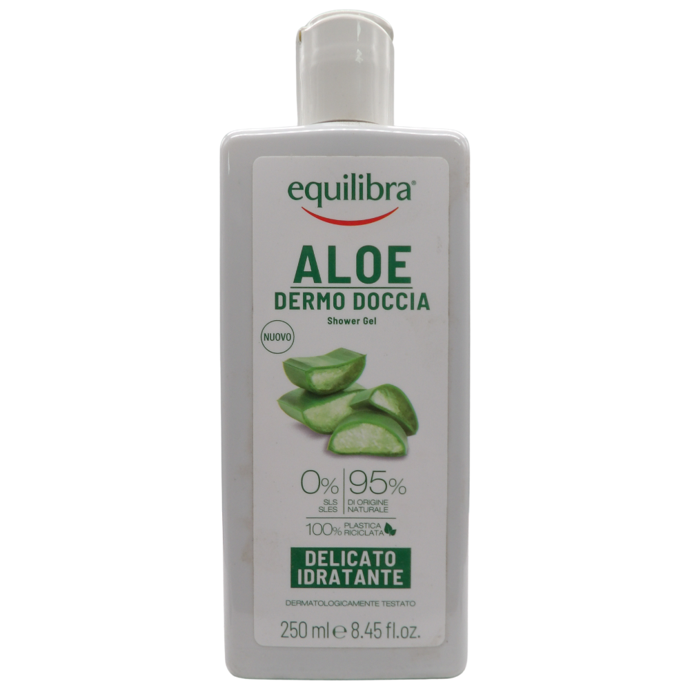 EQUILIBRA Dermo Doccia ALOE Delicato e Idratante, Ideale Per Una Detersione Quotidiana Di Tutto Il Corpo 250ml