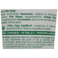 EQUILIBRA Corpo, Aloe Gambe Leggere Gel, Gel Fresco a Base di Aloe Vera e Aloe 3+, Effetto Ghiaccio, Favorisce Circolazione Gambe Con Stress del Microcircolo, Dona Sollievo e Benessere, 125 ml
