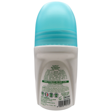 EQUILIBRA Deo-Roll On ALOE IALURONICA, Deodorante FRESCO. Con Aloe Vera e Acido Ialuronico. Adatto Per Pelli Sensibili