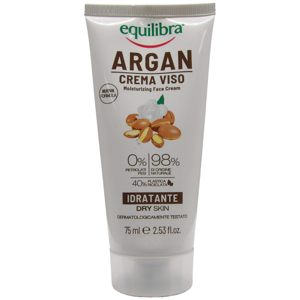 EQUILIBRA Argan Crema Viso Idratante, 75 ml