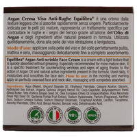 EQUILIBRA Argan Crema Viso Anti-Rughe, 50 ml