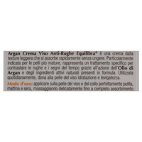 EQUILIBRA Argan Crema Viso Anti-Rughe, 50 ml