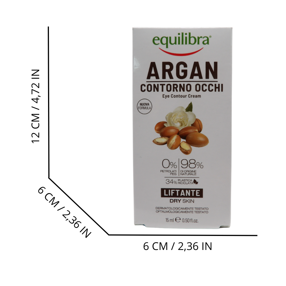 EQUILIBRA Contorno Occhi ARGAN Liftante. Delicata Emulsione Che Si Assorbe Rapidamente Senza Appesantire 15ml
