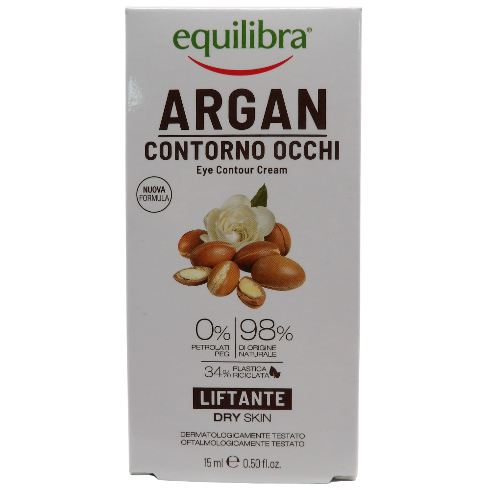 EQUILIBRA Contorno Occhi ARGAN Liftante. Delicata Emulsione Che Si Assorbe Rapidamente Senza Appesantire 15ml