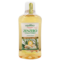 EQUILIBRA Igiene Dentale, Zenzero Collutorio Freschezza Intensa, Collutorio a Base di Estratto di Zenzero, Protegge Da Carie e Tartaro, Assicura un Alito Fresco, Protegge dai Batteri, 500 ml