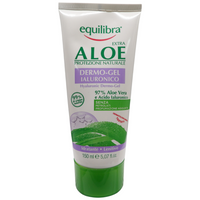 EQUILIBRA Dermo-Gel IALURONICO Idratante e Lenitivo, Con 97% Di Aloe Vera e Acido Ialuronico. Senza Petrolati e Profumazione Aggiunta 150ml