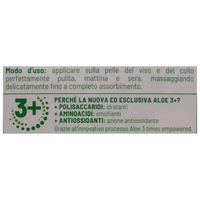 EQUILIBRA, Aloe Ialuronica Crema Viso Anti-Rughe Levigante, con Aloe Vera e Aloe 3+, Acido Ialuronico e Vitamina E, Adatta a Pelli Sensibili, Contrasta i Segni del Tempo, Azione Levigante, 50 ml