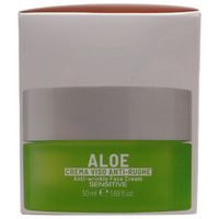 EQUILIBRA, Aloe Ialuronica Crema Viso Anti-Rughe Levigante, con Aloe Vera e Aloe 3+, Acido Ialuronico e Vitamina E, Adatta a Pelli Sensibili, Contrasta i Segni del Tempo, Azione Levigante, 50 ml