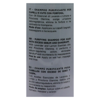 DIKSON Shampoo ANTIFORFORA Purificante, Per Capelli e Cute Con Forfora. Con Piroctone Olamine e Oli Essenziali Di Lavanda e Limone. Con Tappo Dosatore 500ml