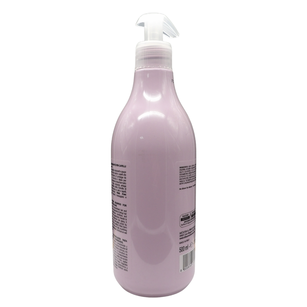 DIKSON Shampoo Rigenerante alla Cheratina Dikson (500 ml), un trattamento intensivo formulato per capelli fragili, indeboliti e trattati.