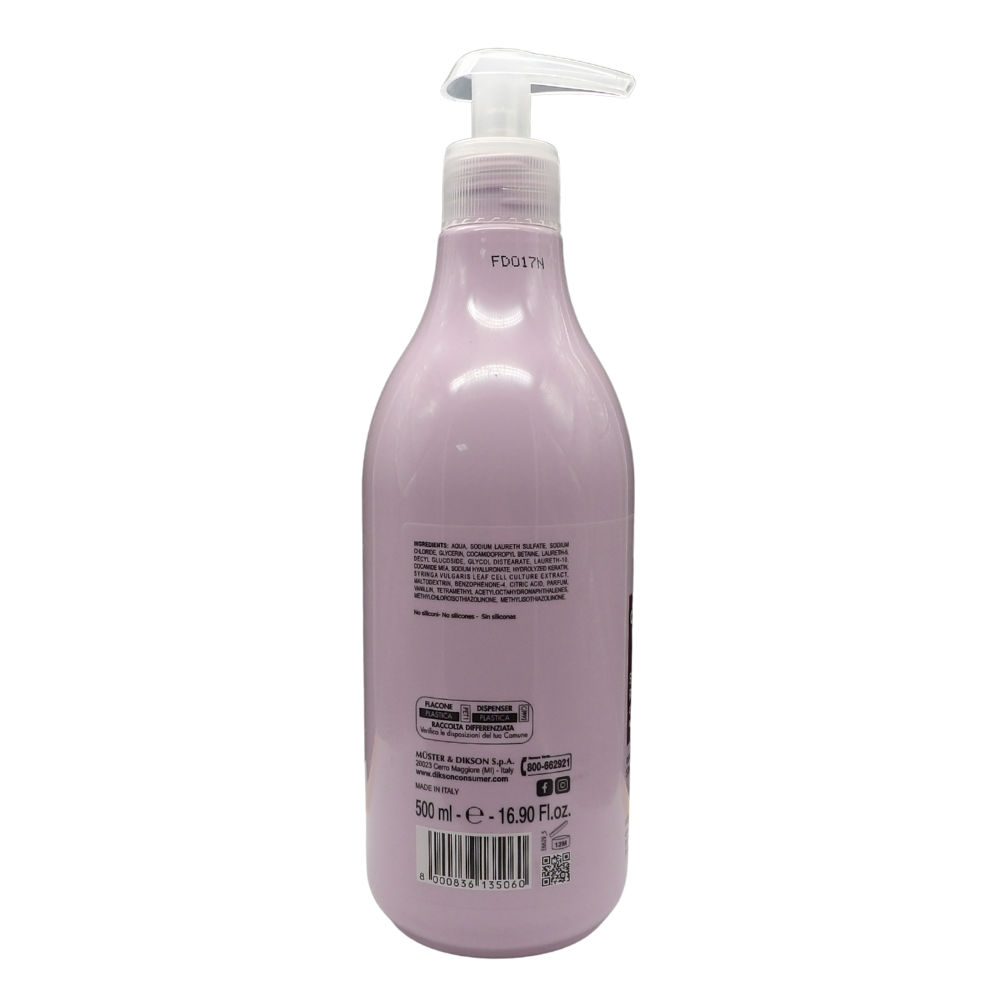 DIKSON Shampoo Rigenerante alla Cheratina Dikson (500 ml), un trattamento intensivo formulato per capelli fragili, indeboliti e trattati.