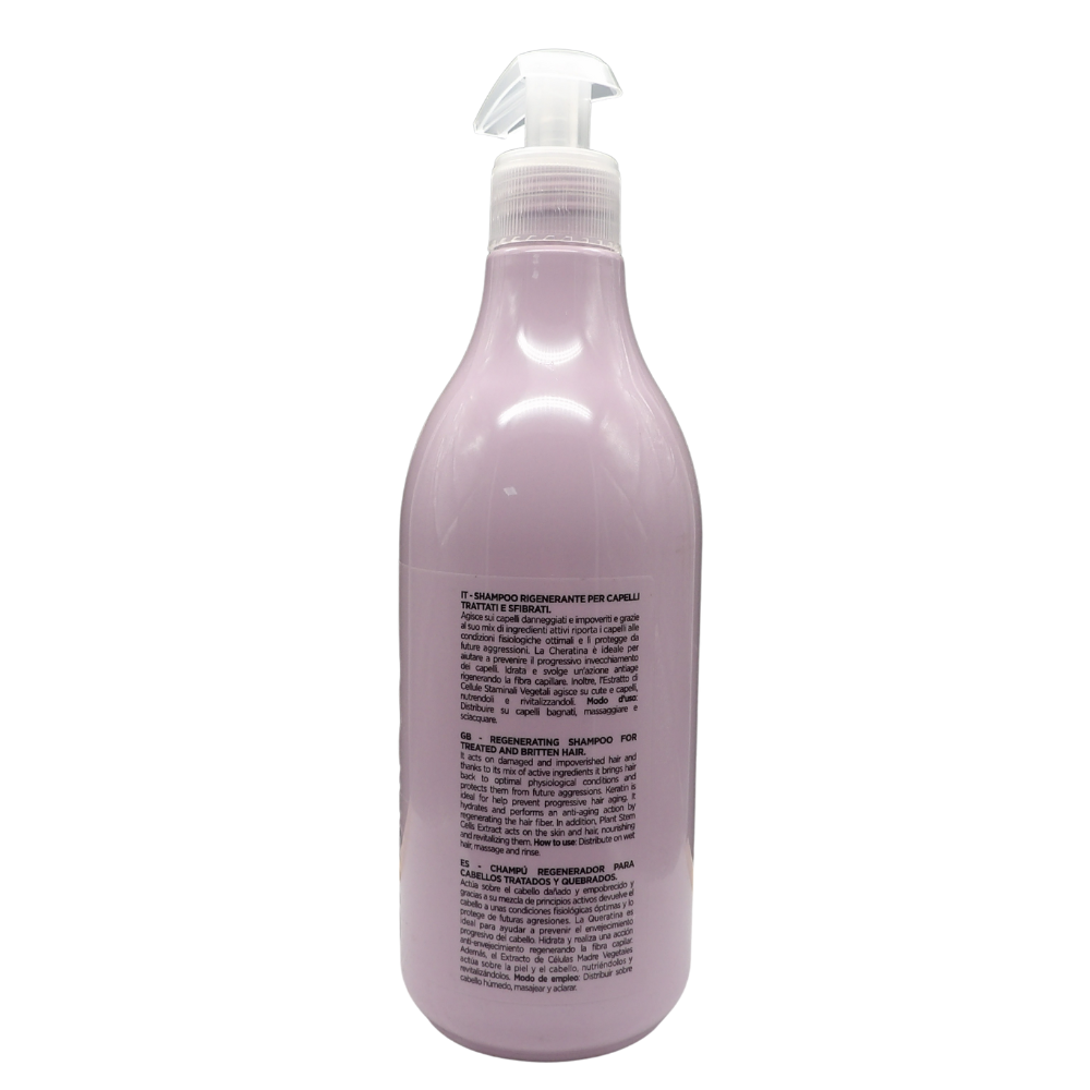 DIKSON Shampoo Rigenerante alla Cheratina Dikson (500 ml), un trattamento intensivo formulato per capelli fragili, indeboliti e trattati.