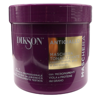DIKSON Maschera ANTIGIALLO, Tonalizzante, Per Capelli Biondi, Grigi e Decolorati. Con Micropigmenti Viola e Proteine Del Grano. Formula Professionale Con Acido Ialuronico 500ml