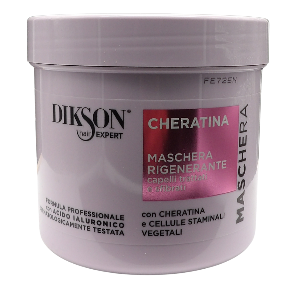DIKSON maschera Rigenerante alla Cheratina (500 ml), ideale per chi cerca un trattamento professionale ma facile da usare a casa