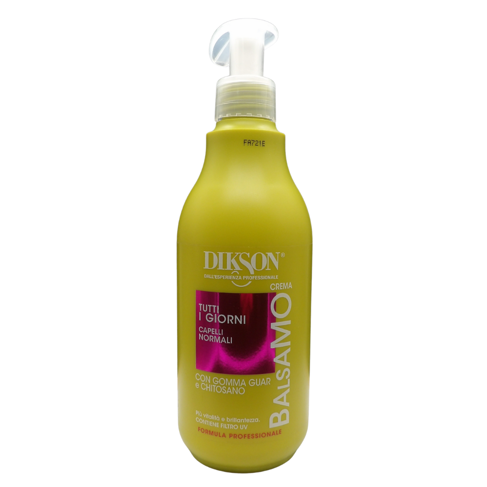 DIKSON Balsamo TUTTI I GIORNI, Per Capelli Normali. Con Gomma Guar e Chitosano. Con Tappo Dostore 500ml