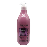 DIKSON Balsamo LISCI PERFETTI, Balsamo Lisciante, Per Capelli Crespi e Indisciplinati. Con Olio Di Camelia e Advanced Liss Complex, Con Acido Ialuronico 500ml (Flacone)
