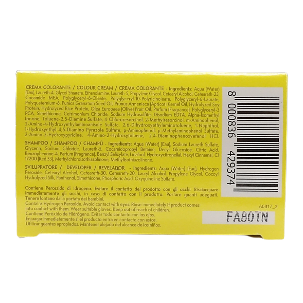 DIKSON Crema Colorante Per Capelli Con Trattamento Rigenerante BLOOM 400 CASTANO, Con Mix Di Oli Biologici e Cheratina Vegetale, Senza Ammoniaca